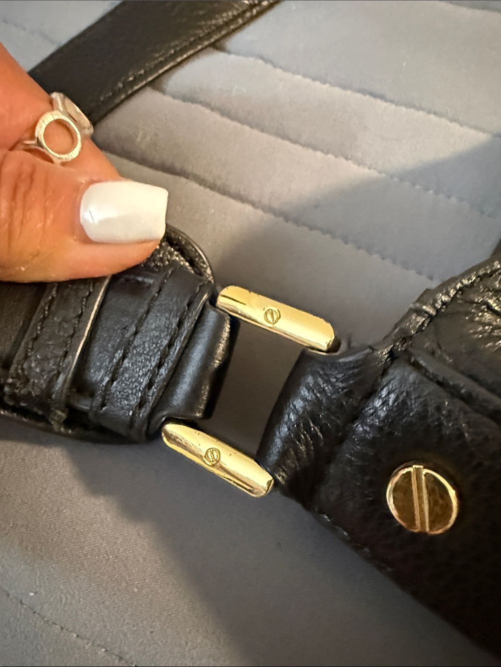 Tory Burch Black Pebbled Leather Hobo Shoulder Bag with Logo - Picture 11 of 17
